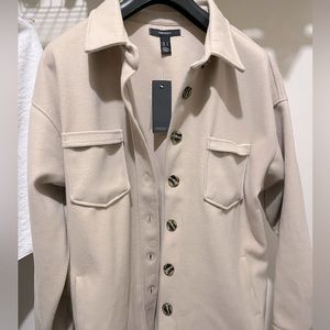 Beige Shacket for women size M.